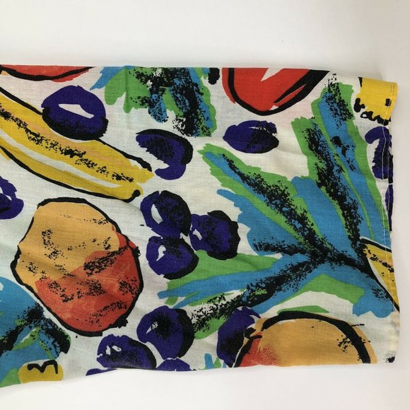 Ms Russ All Over Fruit Print Womens Button Up - Picture 3 of 5